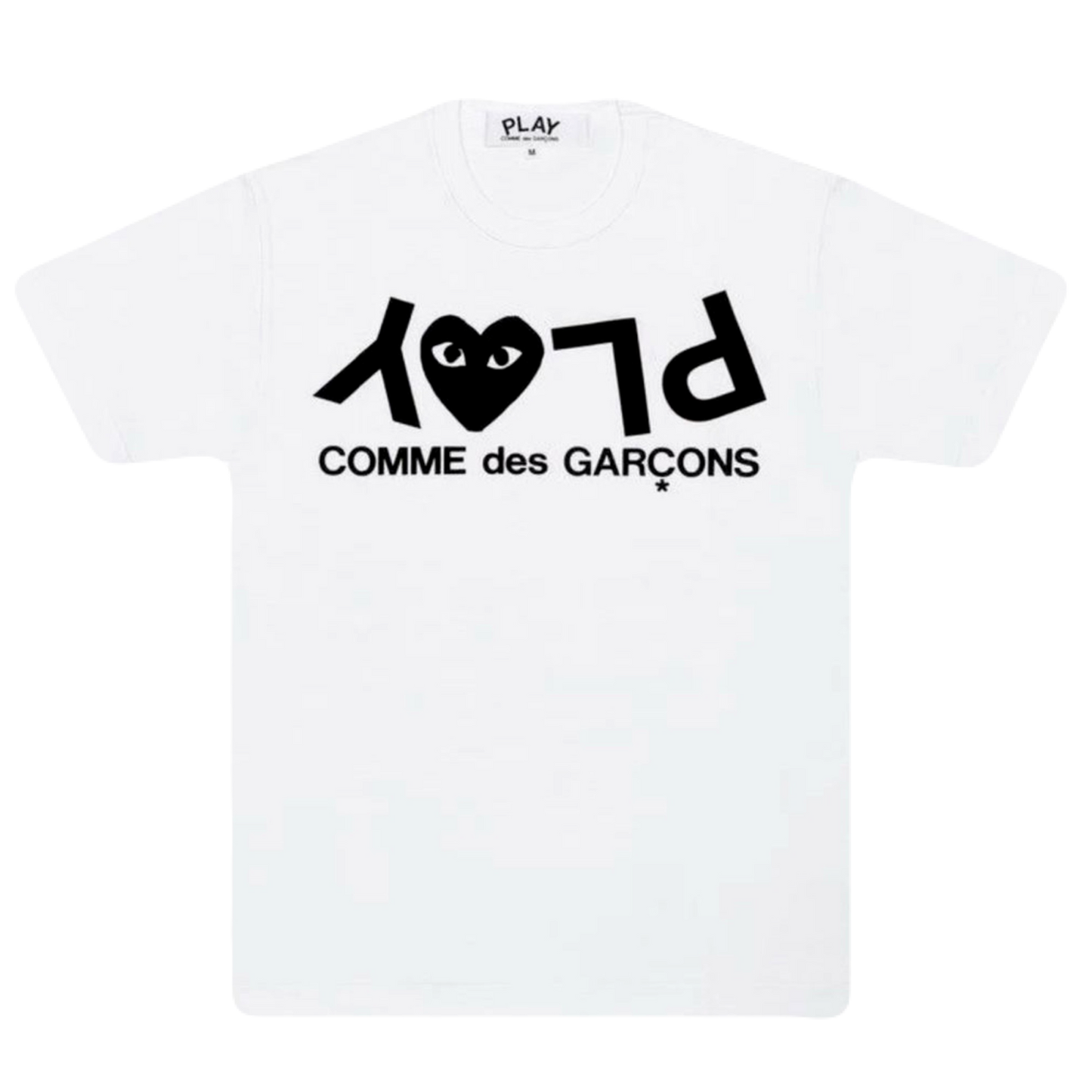 CDG Play Inverted Logo Tee – White