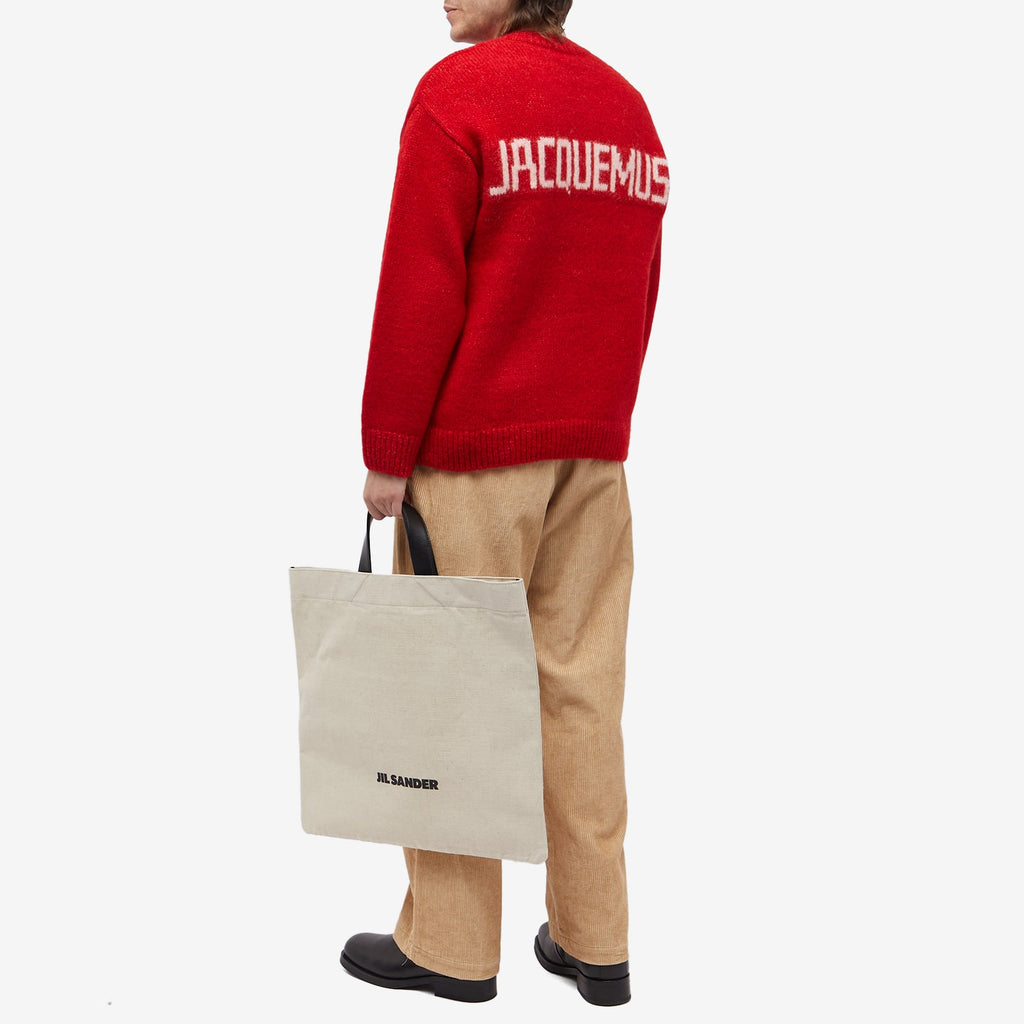 Jacquemus Pavane Logo Crew Knit — Red — gallery image 4