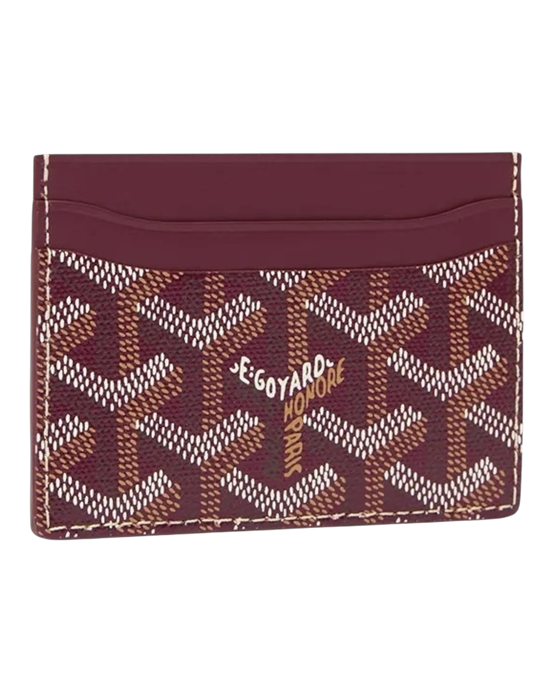 Goyard Card Holder - Burgundy