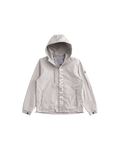 Moncler Vertical Logo Hooded Jacket — Light Grey — transparent front