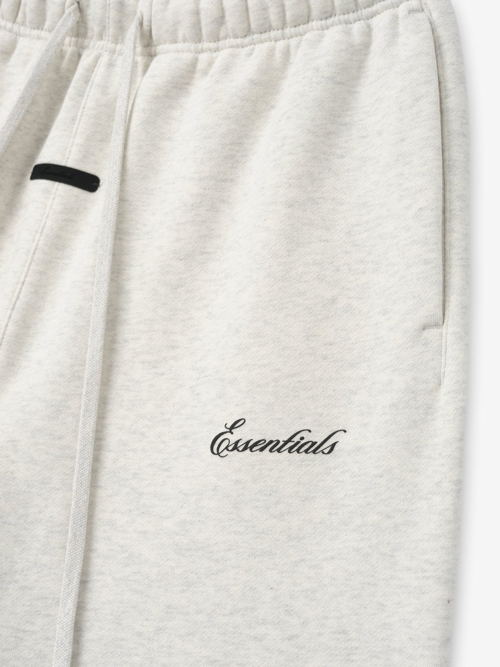 ESSENTIALS SS26 SIGNATURE CLASSIC SWEATPANTS — OATMEAL HEATHER — detail