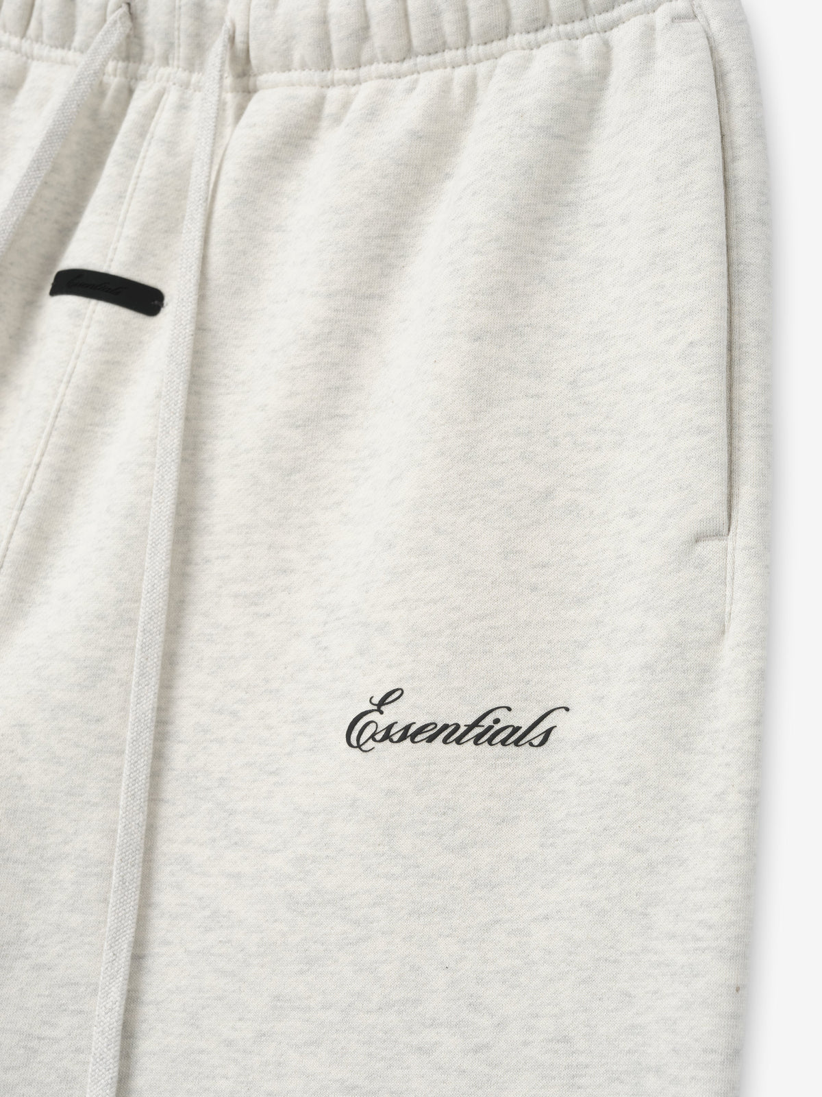 ESSENTIALS SS26 SIGNATURE CLASSIC SWEATPANTS — OATMEAL HEATHER — detail