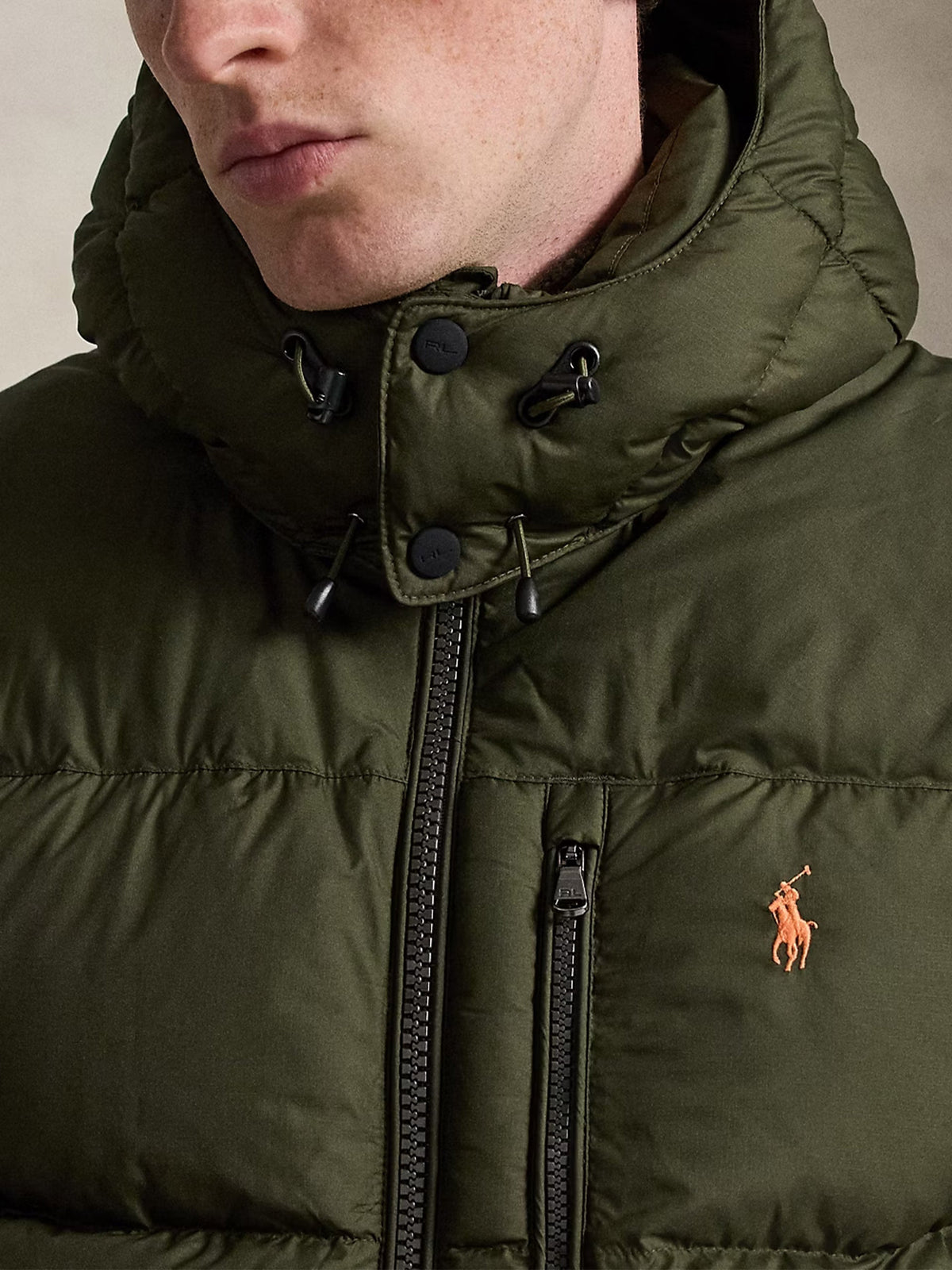 Polo Ralph Lauren Gorham Matte Down Jacket — Company Olive — product view 4