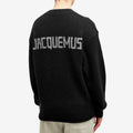 Jacquemus Back Logo Knit Jumper — Black — gallery image 3