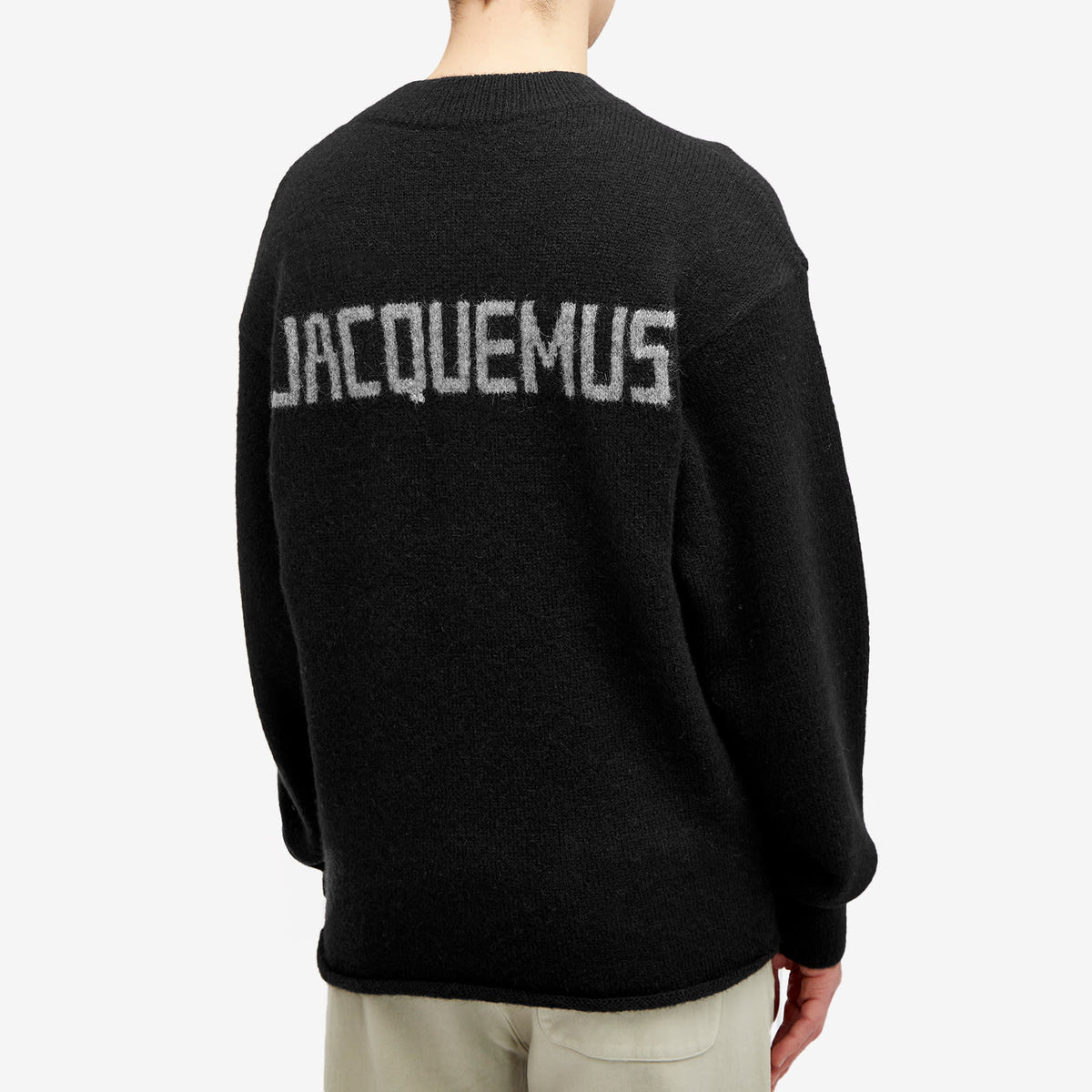 Jacquemus Back Logo Knit Jumper — Black — gallery image 3