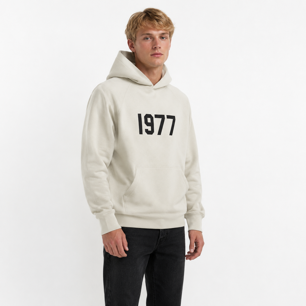 ESSENTIALS 1977 HOODIE — WHEAT — view 5