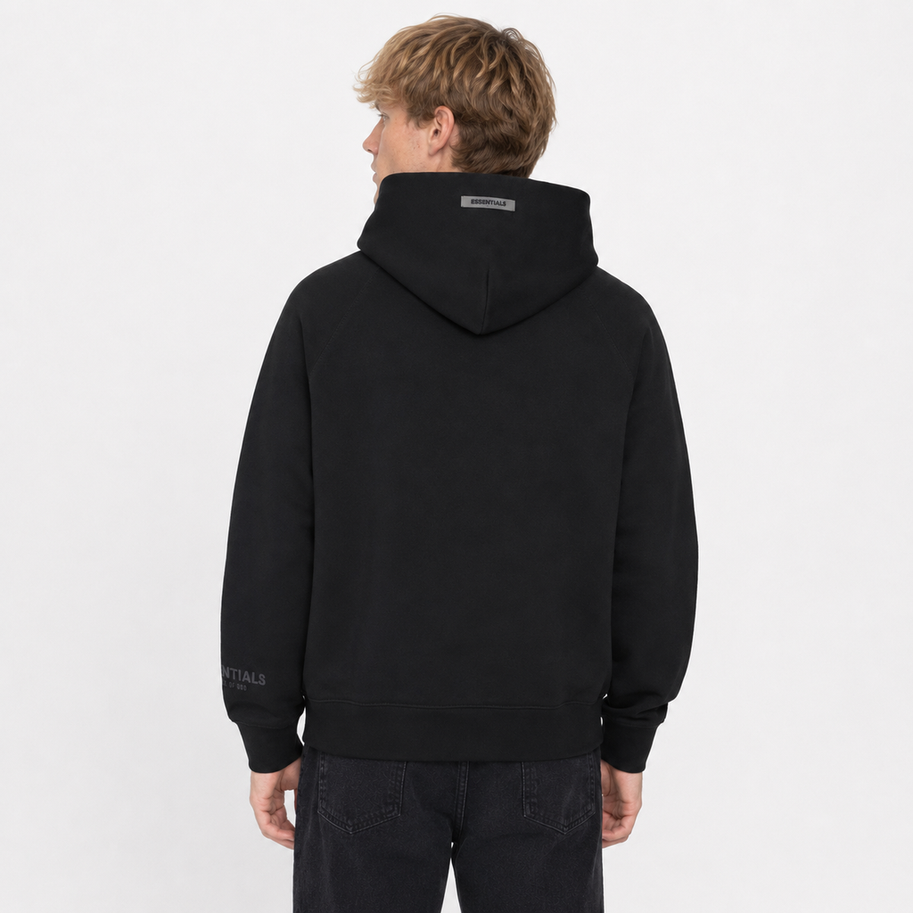 ESSENTIALS 3D SILICON APPLIQUE PULLOVER HOODIE — DARK SLATE — view 5