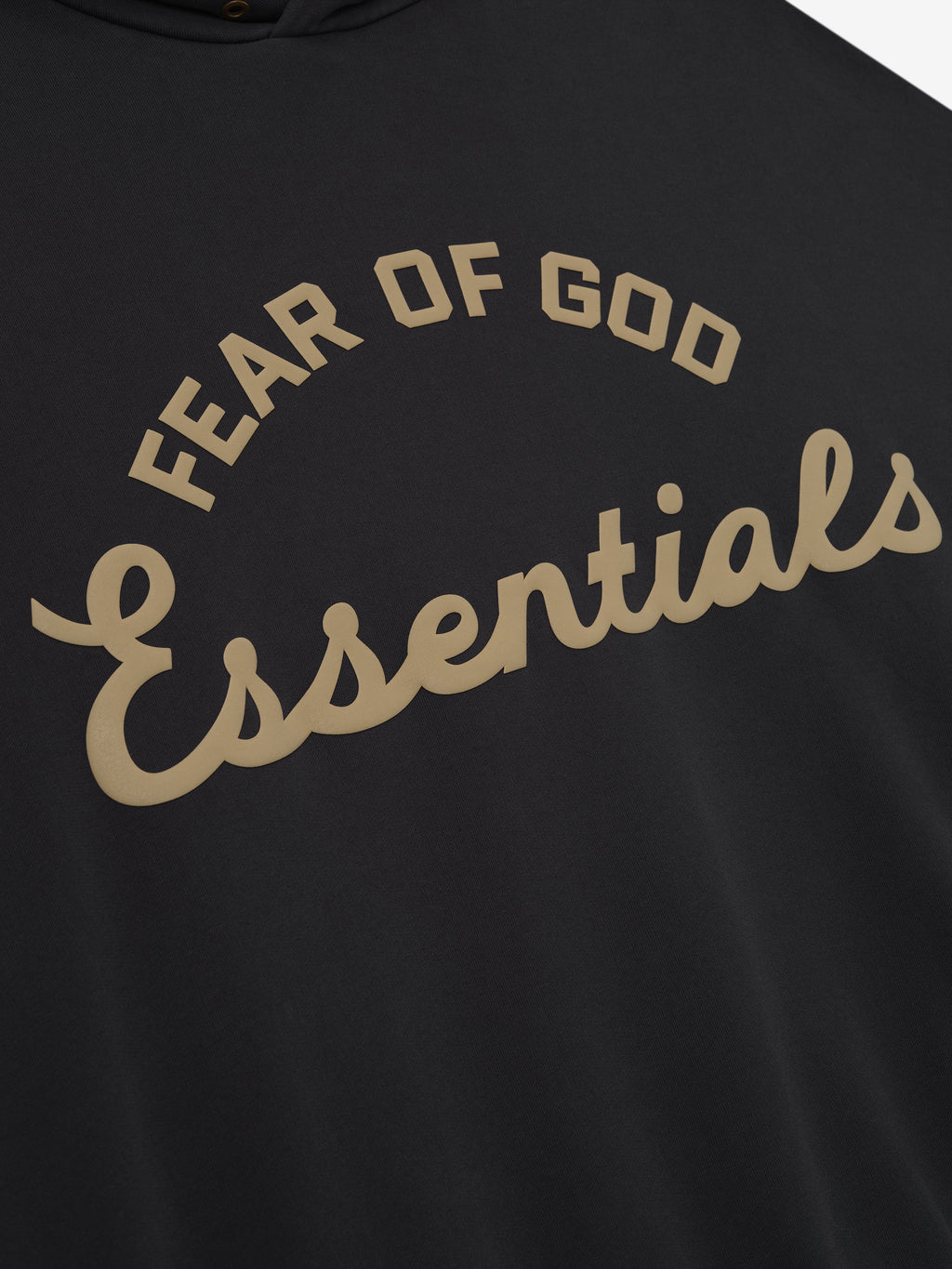 essentials ss26 training 90s hoodie — faded black — product view 3