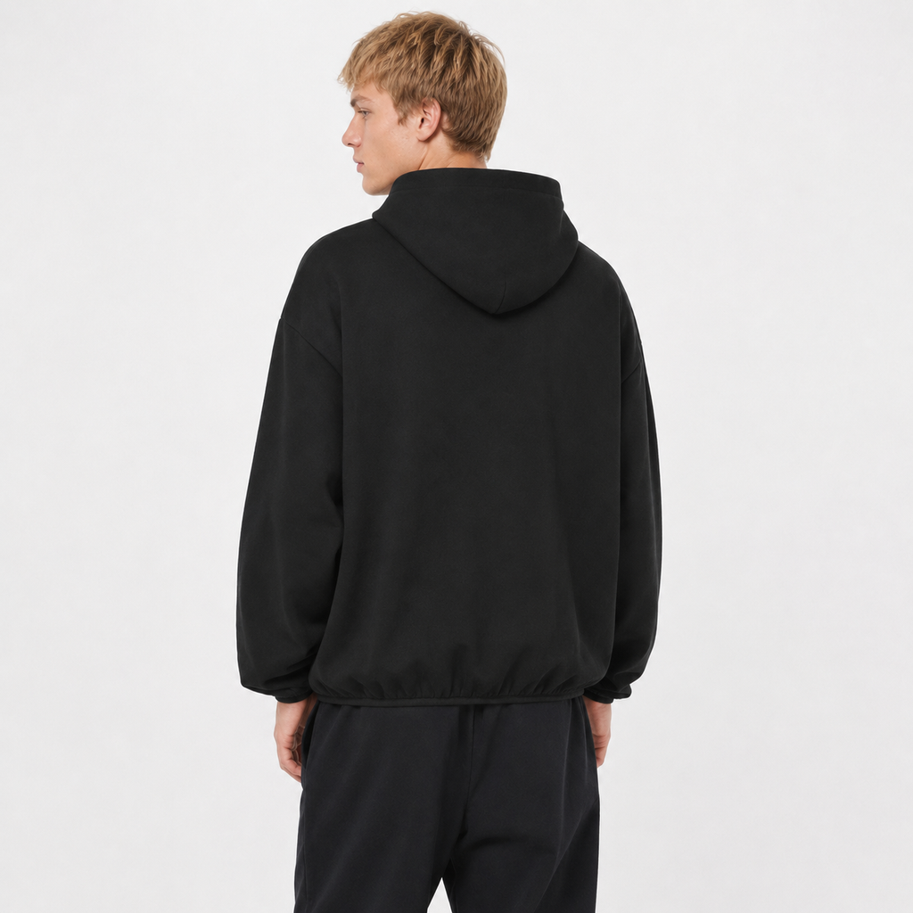 ESSENTIALS SS24 CORE COLLECTION HOODIE — BLACK — view 6