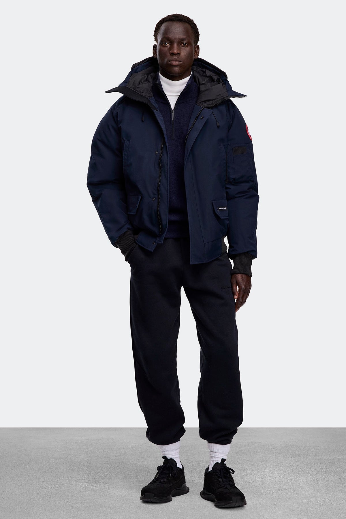 Canada Goose Chilliwack Bomber Jacket — Atlantic Navy — Full look