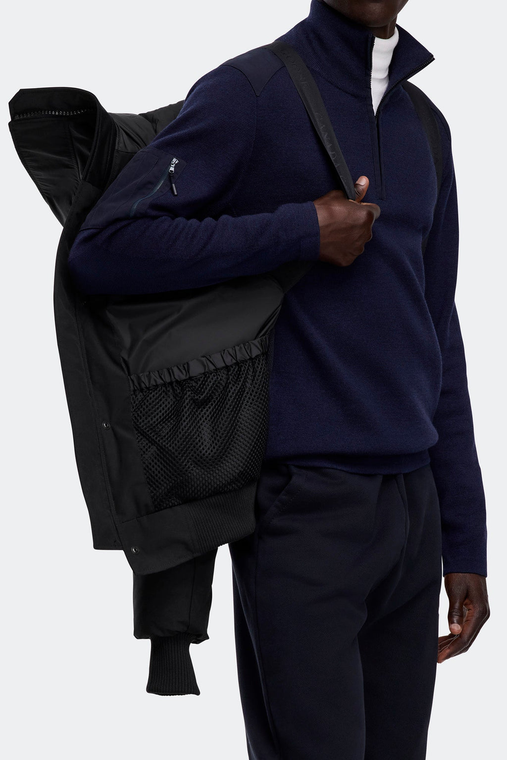 Canada Goose Chilliwack Bomber Jacket — Black — Interior detail