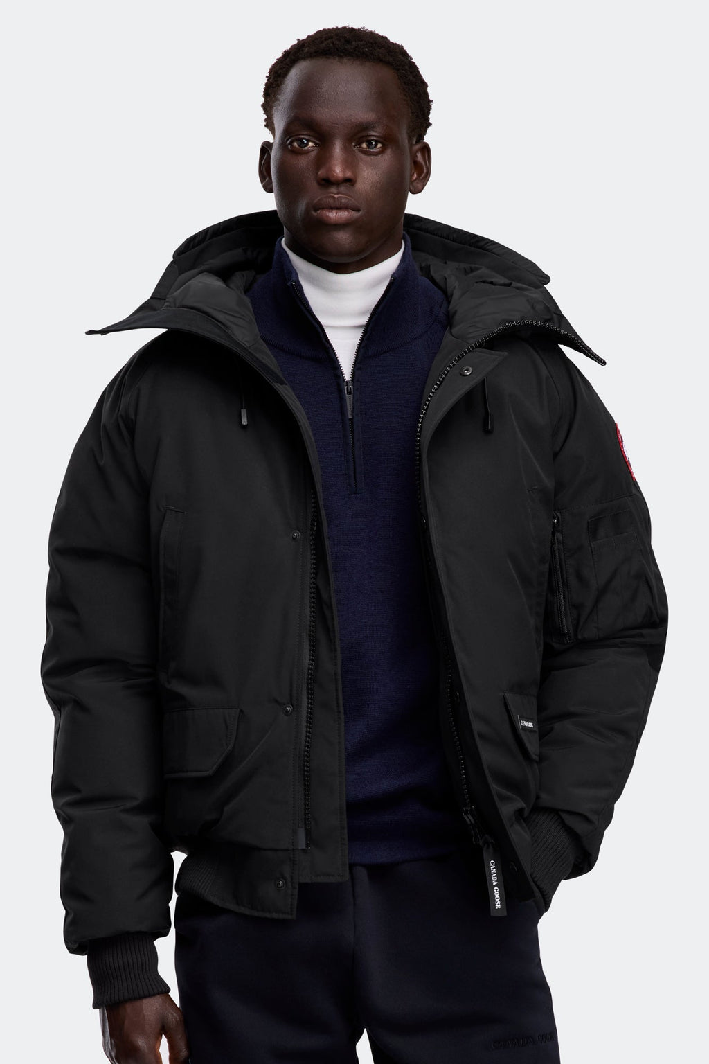 Canada Goose Chilliwack Bomber Jacket — Black — Front