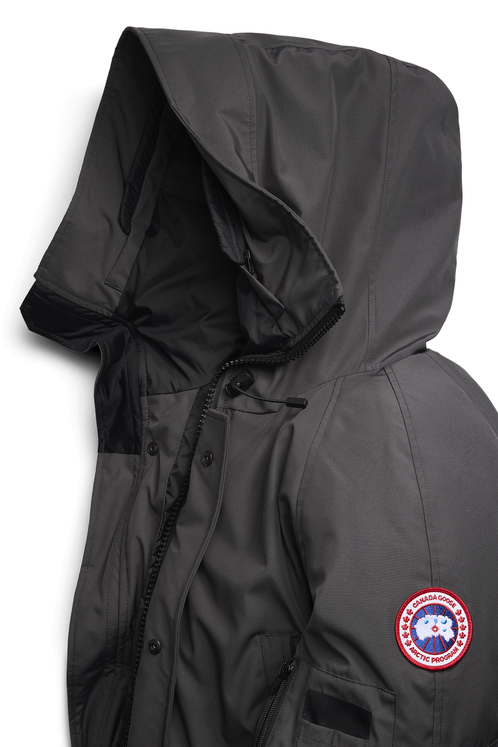 Canada Goose Chilliwack Bomber Jacket — Granite Grey — Garment detail