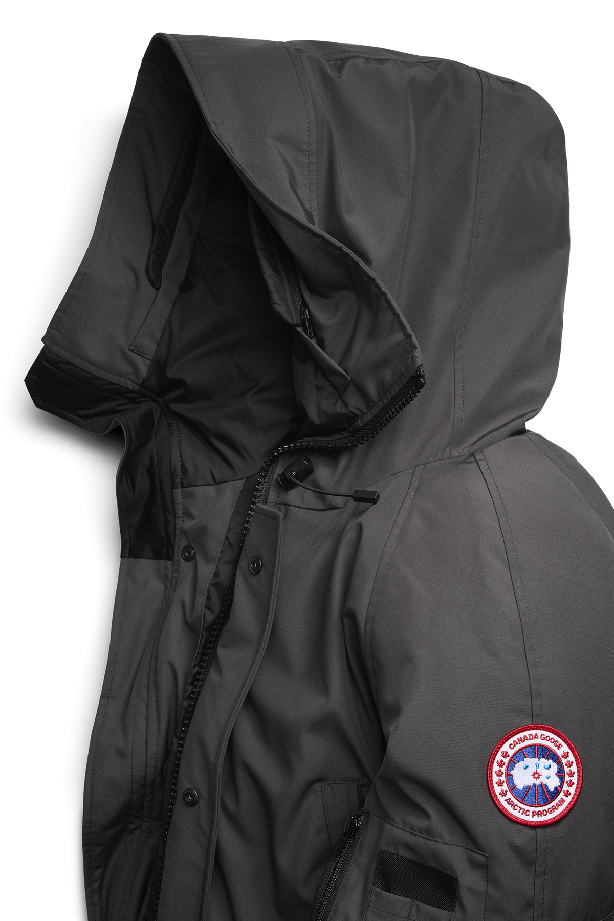 Canada Goose Chilliwack Bomber Jacket — Granite Grey — Garment detail