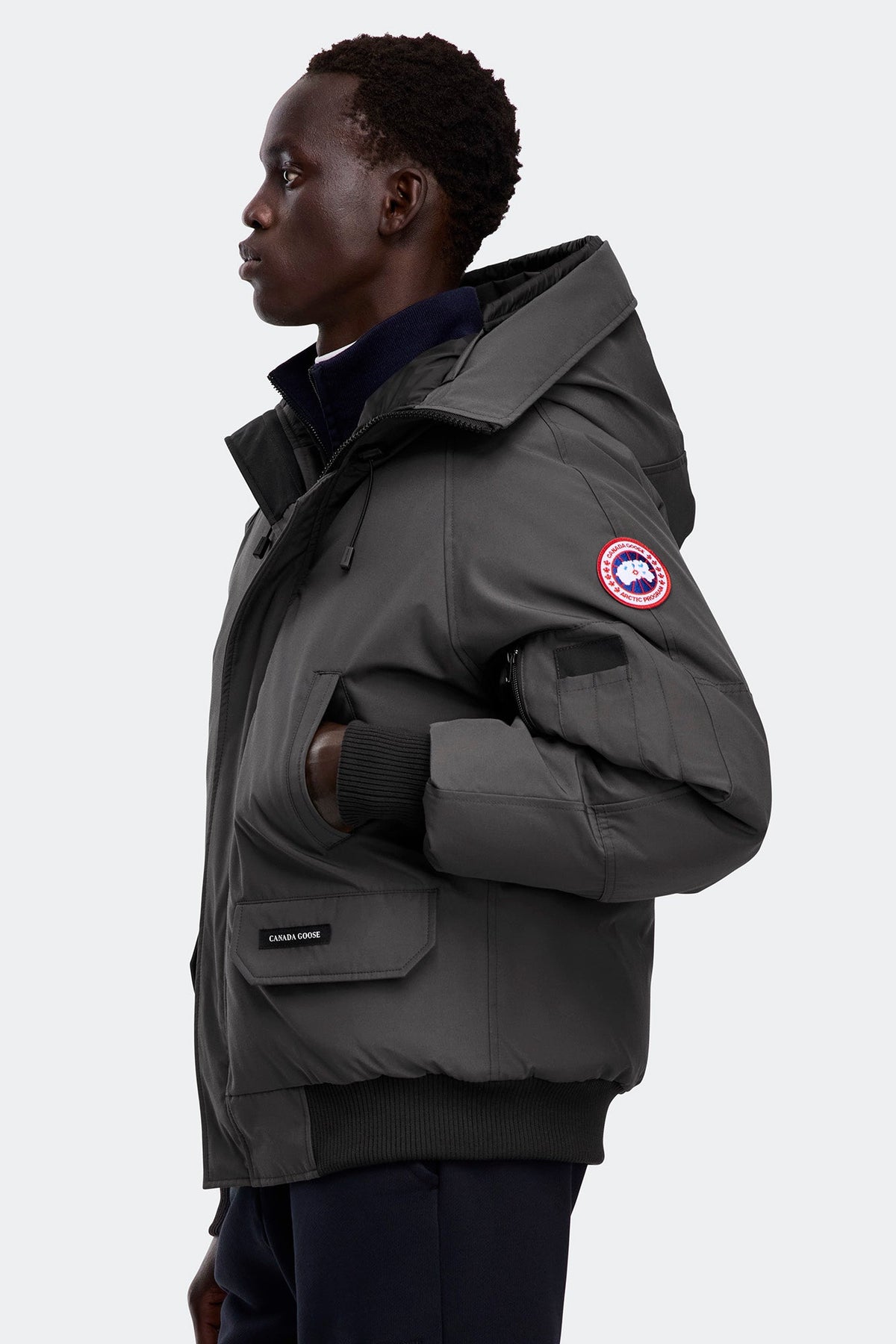 Canada Goose Chilliwack Bomber Jacket — Granite Grey — Side