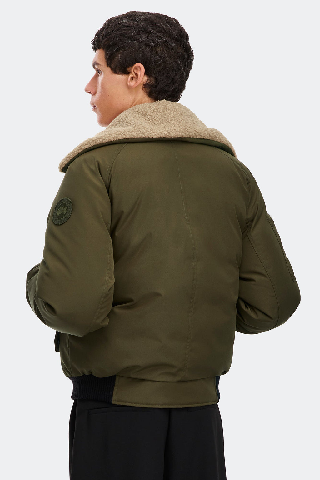 Canada Goose Chilliwack Aviator Bomber Jacket — Military Green — Back