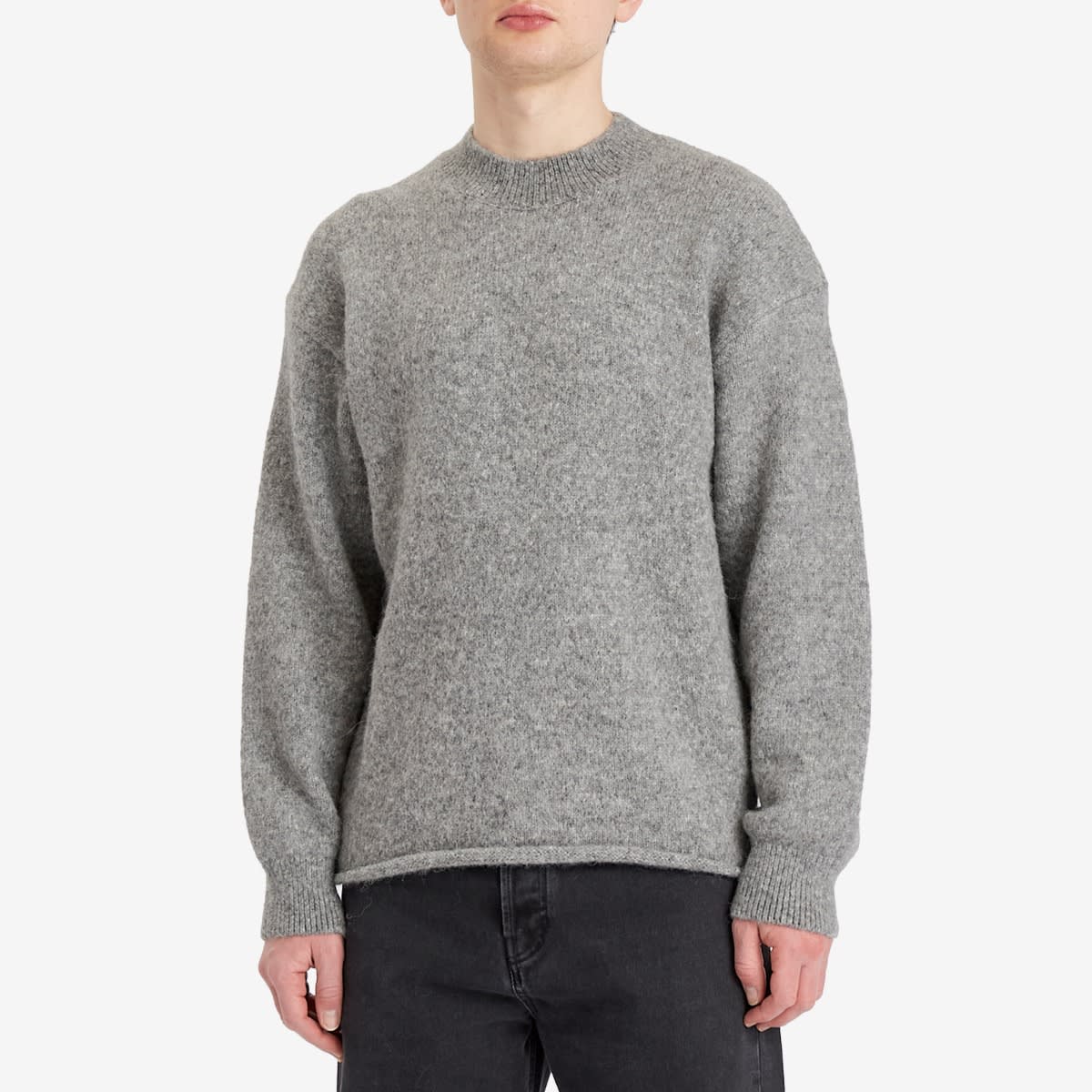 Jacquemus Back Logo Knit Jumper — Grey — gallery image 2