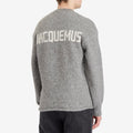 Jacquemus Back Logo Knit Jumper — Grey — gallery image 3