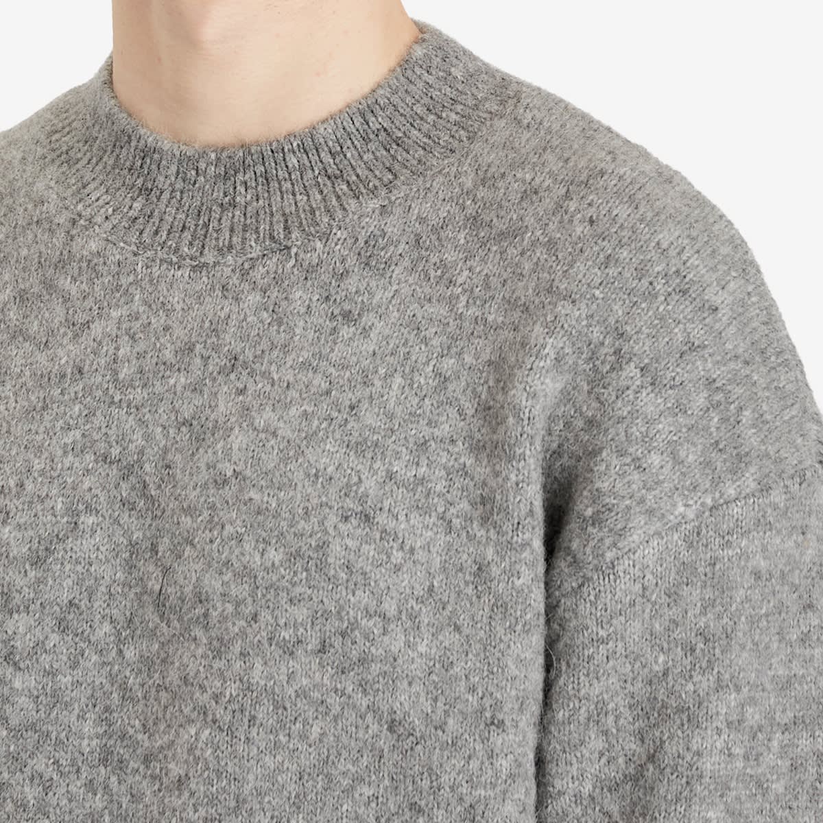 Jacquemus Back Logo Knit Jumper — Grey — gallery image 5