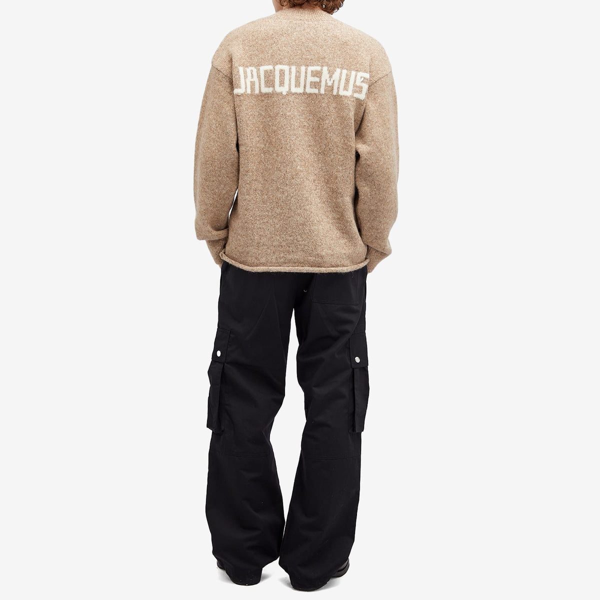 Jacquemus Back Logo Crew Jumper — Beige — gallery image 4