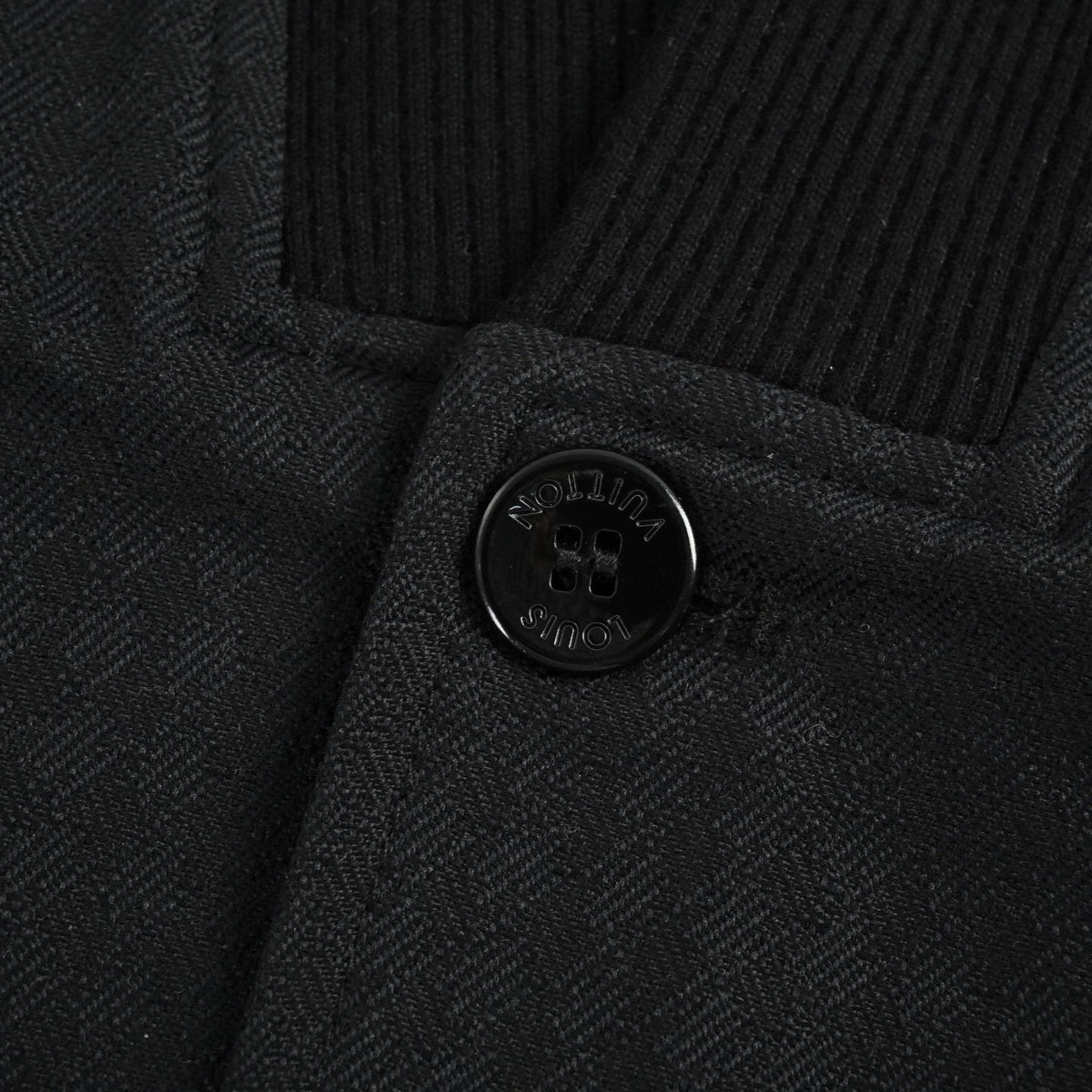 Louis Vuitton Gradient Cuff Evening Cardigan — Black — detail view