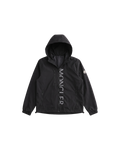 Moncler Vertical Logo Hooded Jacket — Black — transparent front