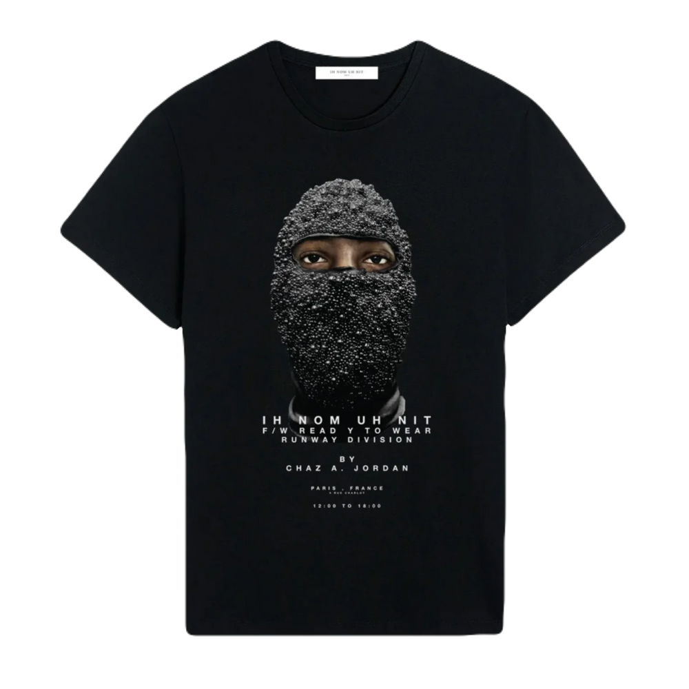 IN NOM UH NIT- BLACK MASK TEE