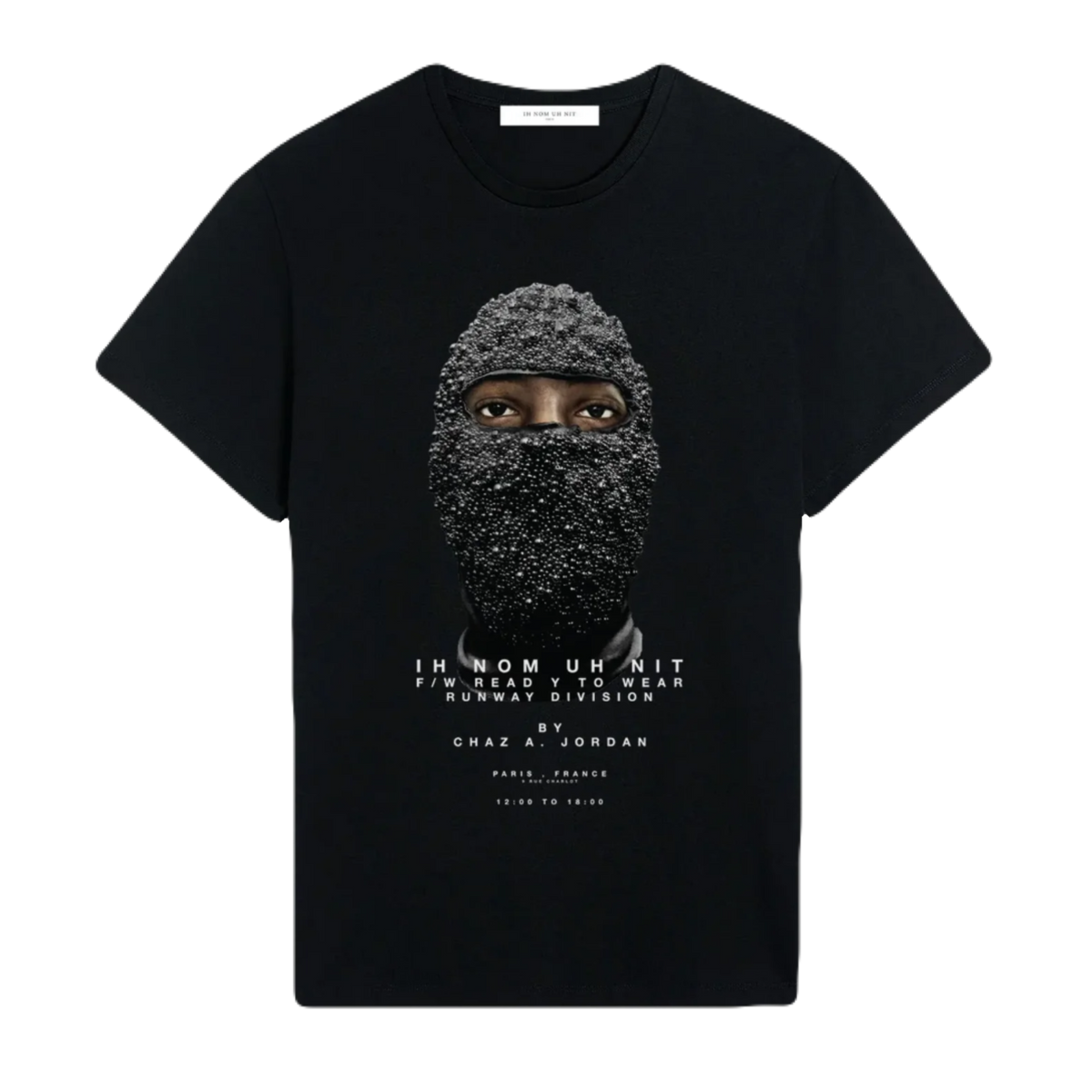 IN NOM UH NIT- BLACK MASK TEE