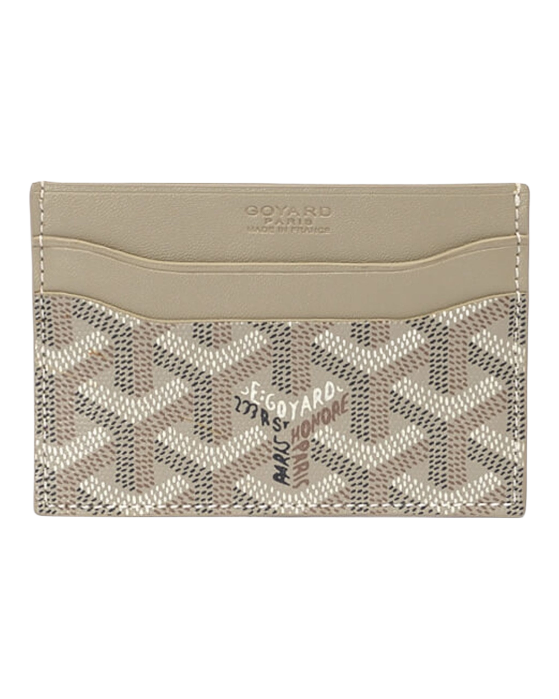 Goyard Card Holder - Beige
