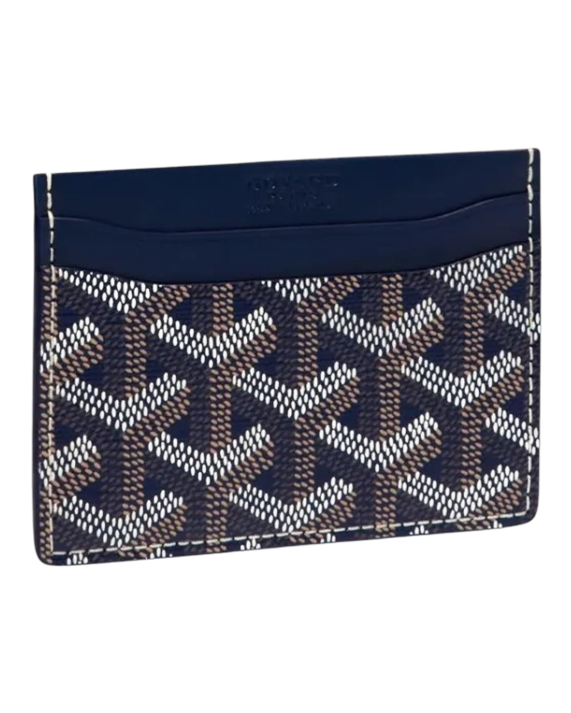 Goyard Card Holder - Navy Blue