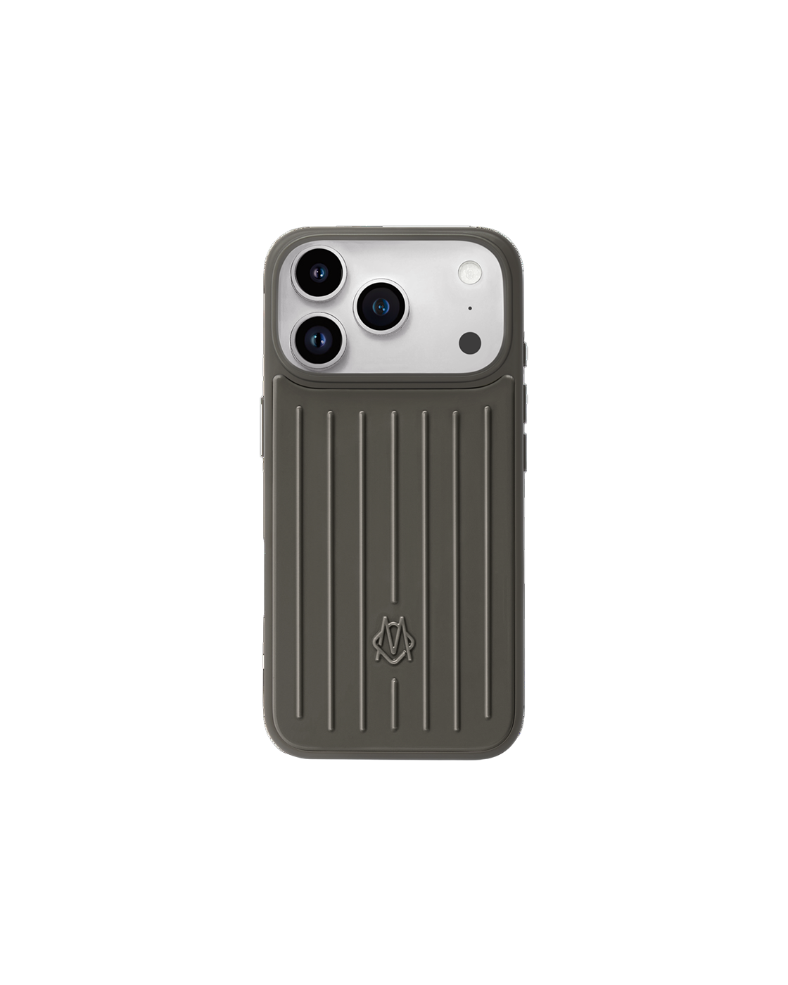 RIMOWA Grooved iPhone Case - Rock Grey