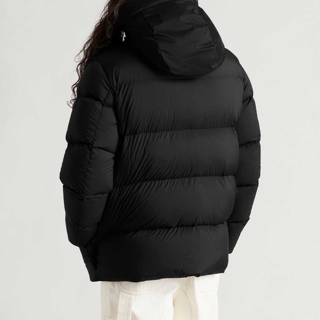 Moncler Madeira Padded Logo Jacket — Black — product view 3