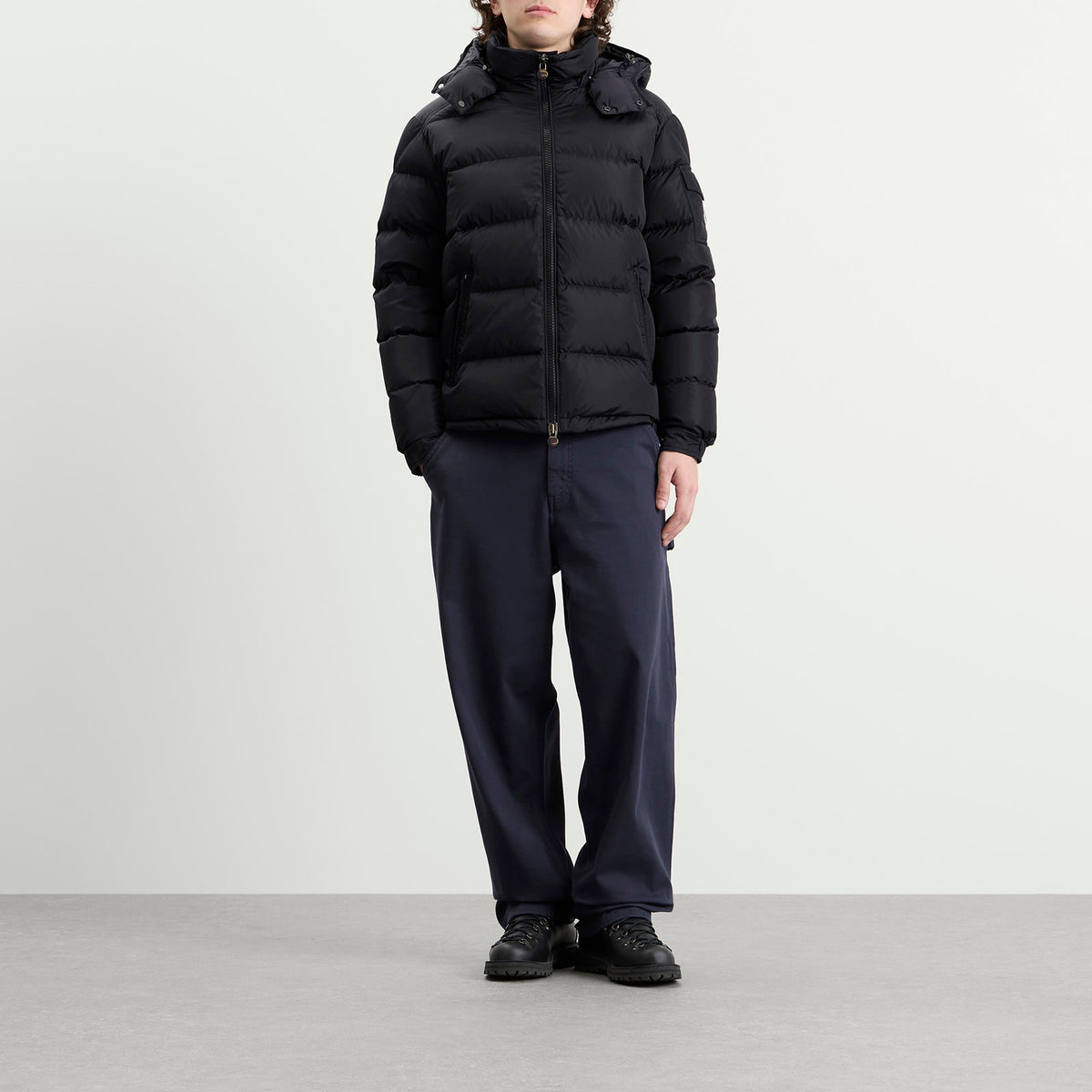 Moncler Maya Matte Jacket — Navy — product view 4