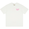 GALLERY DEPT WHITE- PINK LOGO TEE