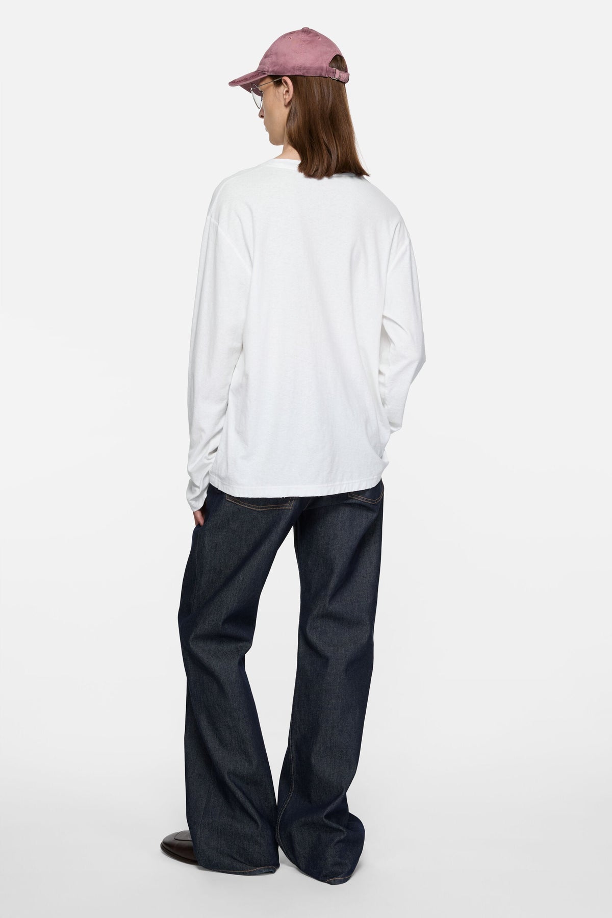 ACNE STUDIOS STOCKHOLM 1996 LONG-SLEEVE T-SHIRT — OFF WHITE — styled view