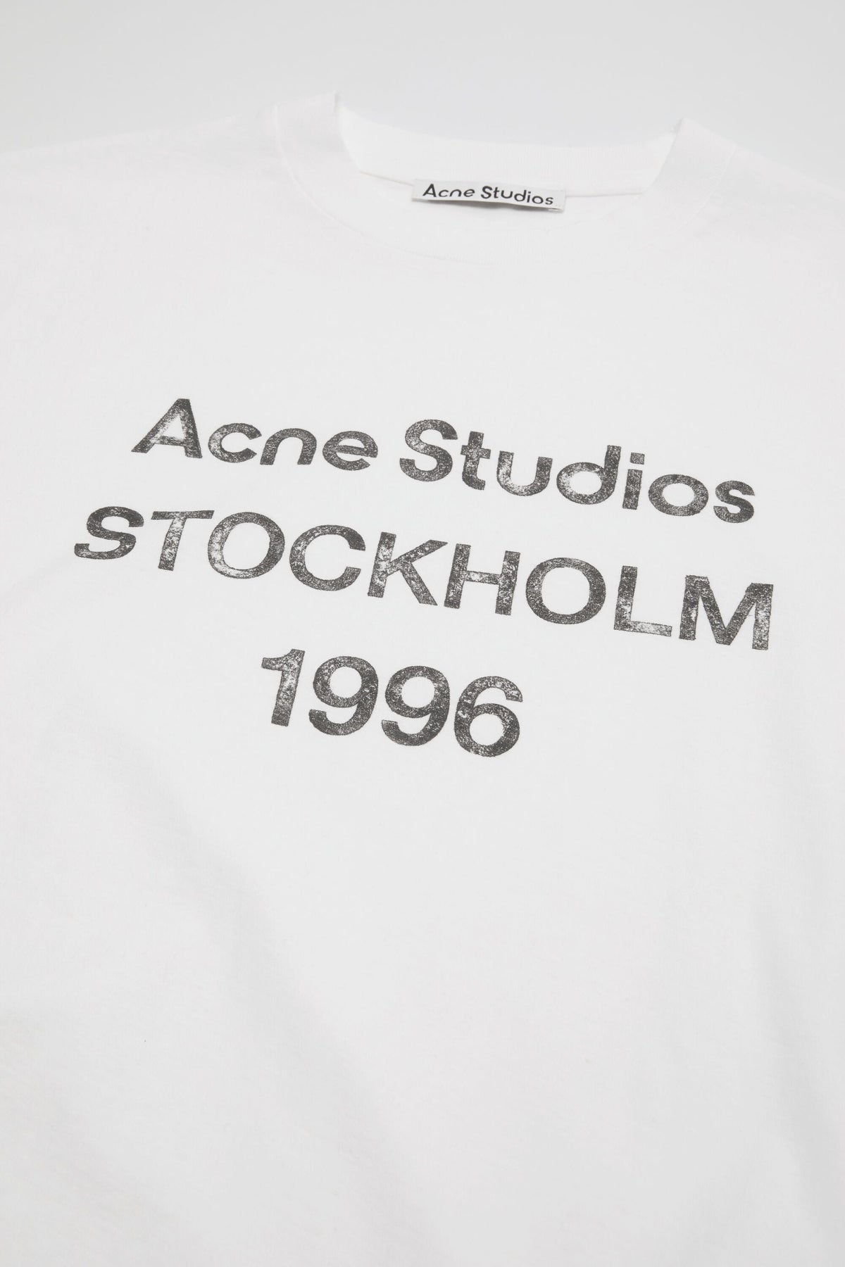 ACNE STUDIOS STOCKHOLM 1996 LONG-SLEEVE T-SHIRT — OFF WHITE — detail
