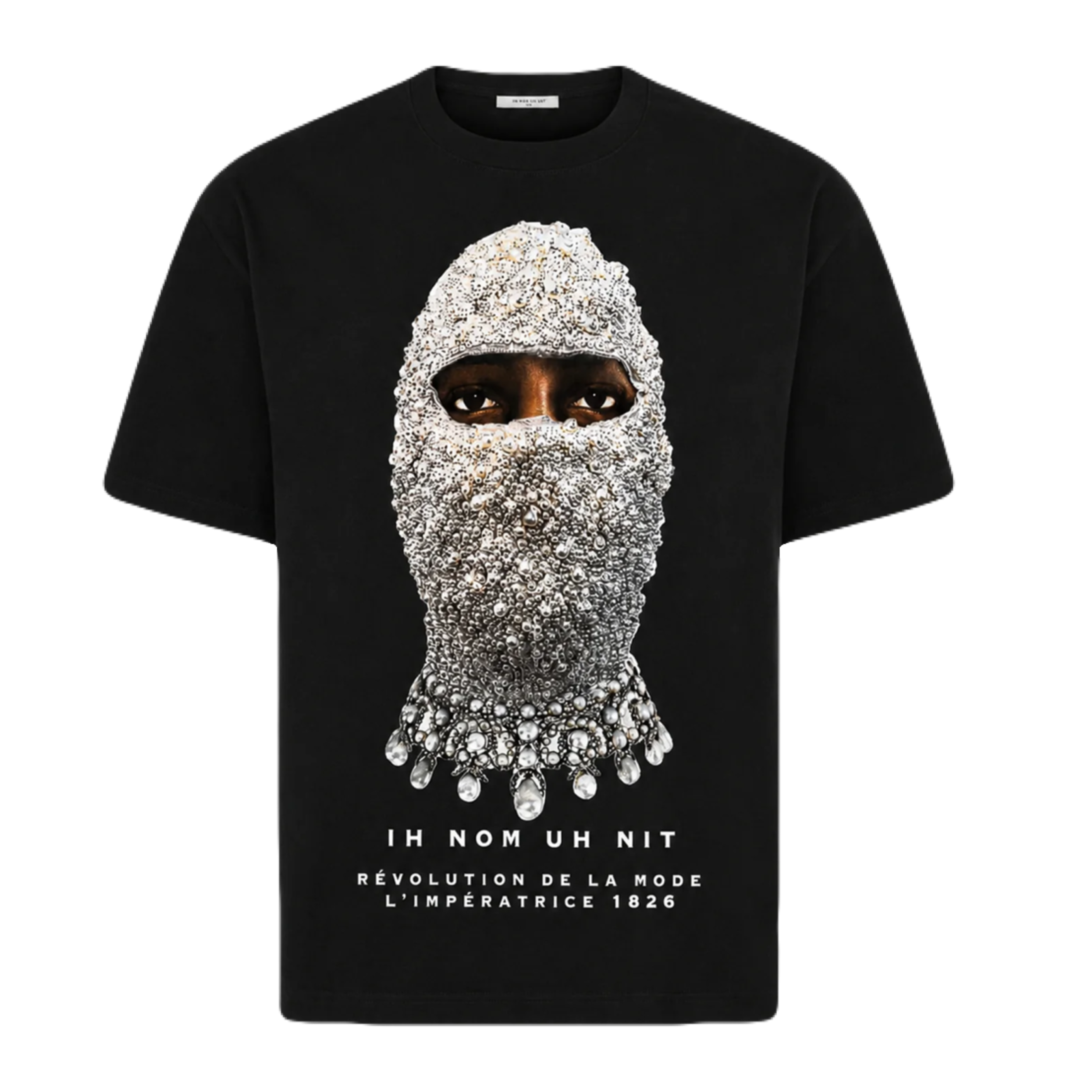 IN NOM UH NIT- WHITE MASK TEE