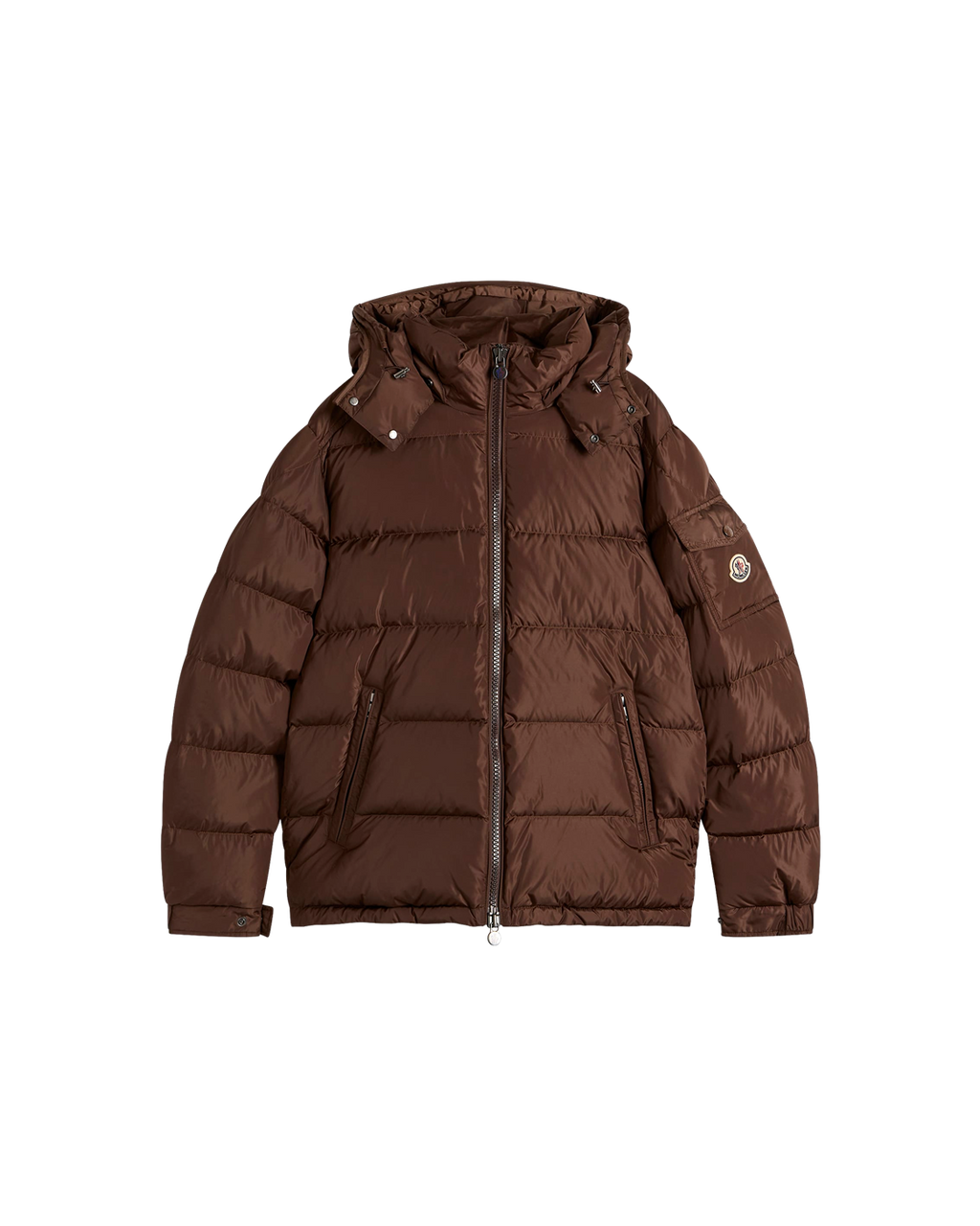 Moncler Maya Matte Jacket — Brown — product view 1