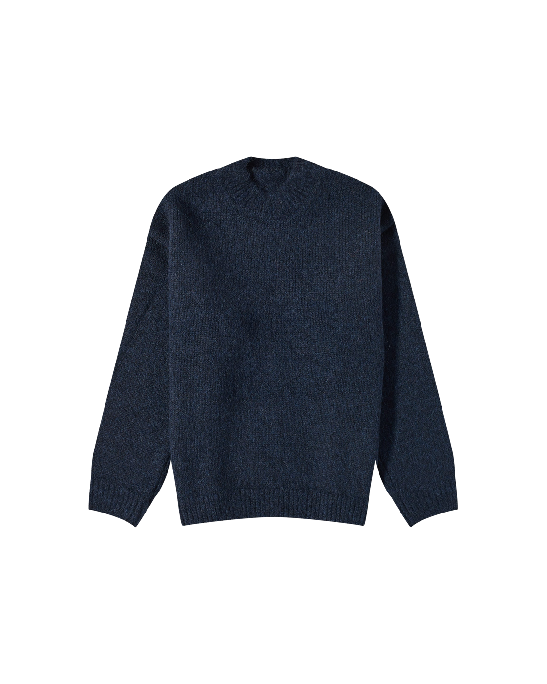 Jacquemus Pavane Logo Crew Knit — Dark Navy — front view