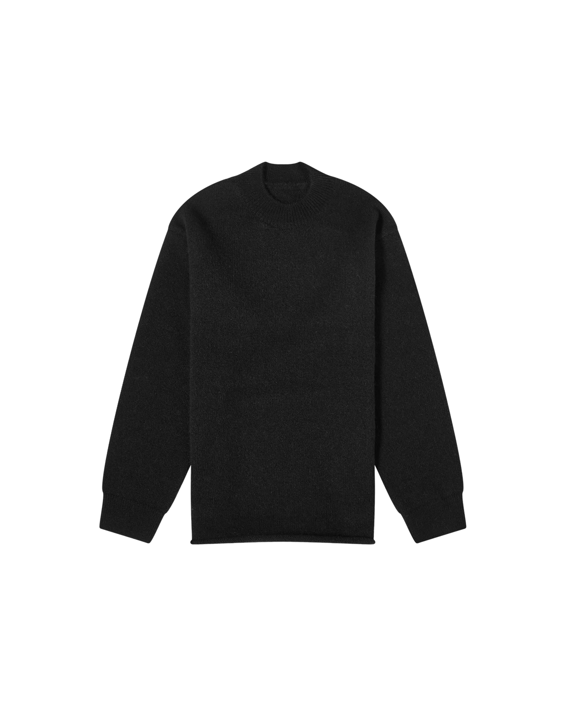 Jacquemus Back Logo Knit Jumper — Black — front view