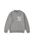 Louis Vuitton LV Intarsia Crewneck — Grey — front