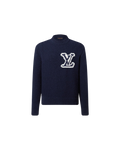 Louis Vuitton LV Intarsia Crewneck — Purple Indigo — front