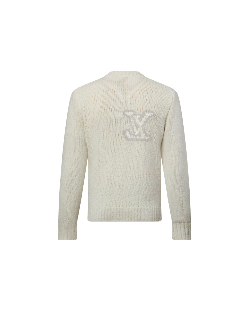 Louis Vuitton LV Intarsia Crewneck — Off-White — back