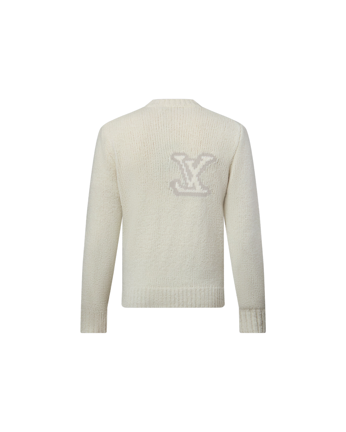 Louis Vuitton LV Intarsia Crewneck — Off-White — back