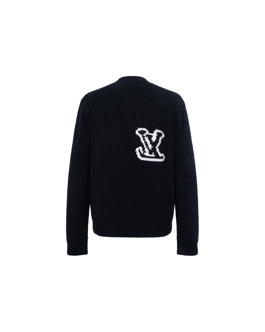 Louis Vuitton LV Intarsia Crewneck — Black — back