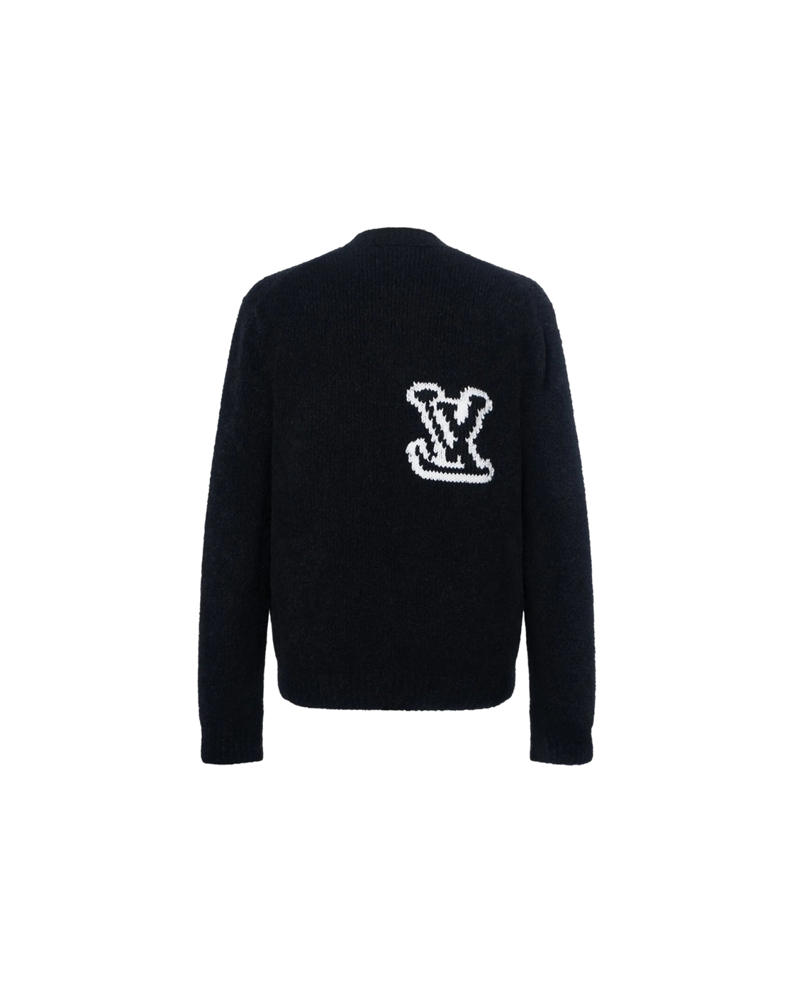 Louis Vuitton LV Intarsia Crewneck — Black — back