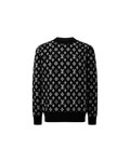 Louis Vuitton Monogram Signature Knit Sweater — Black / White — front view