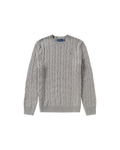 Polo Ralph Lauren Cable Crewneck Sweater — Andover Heather — front view