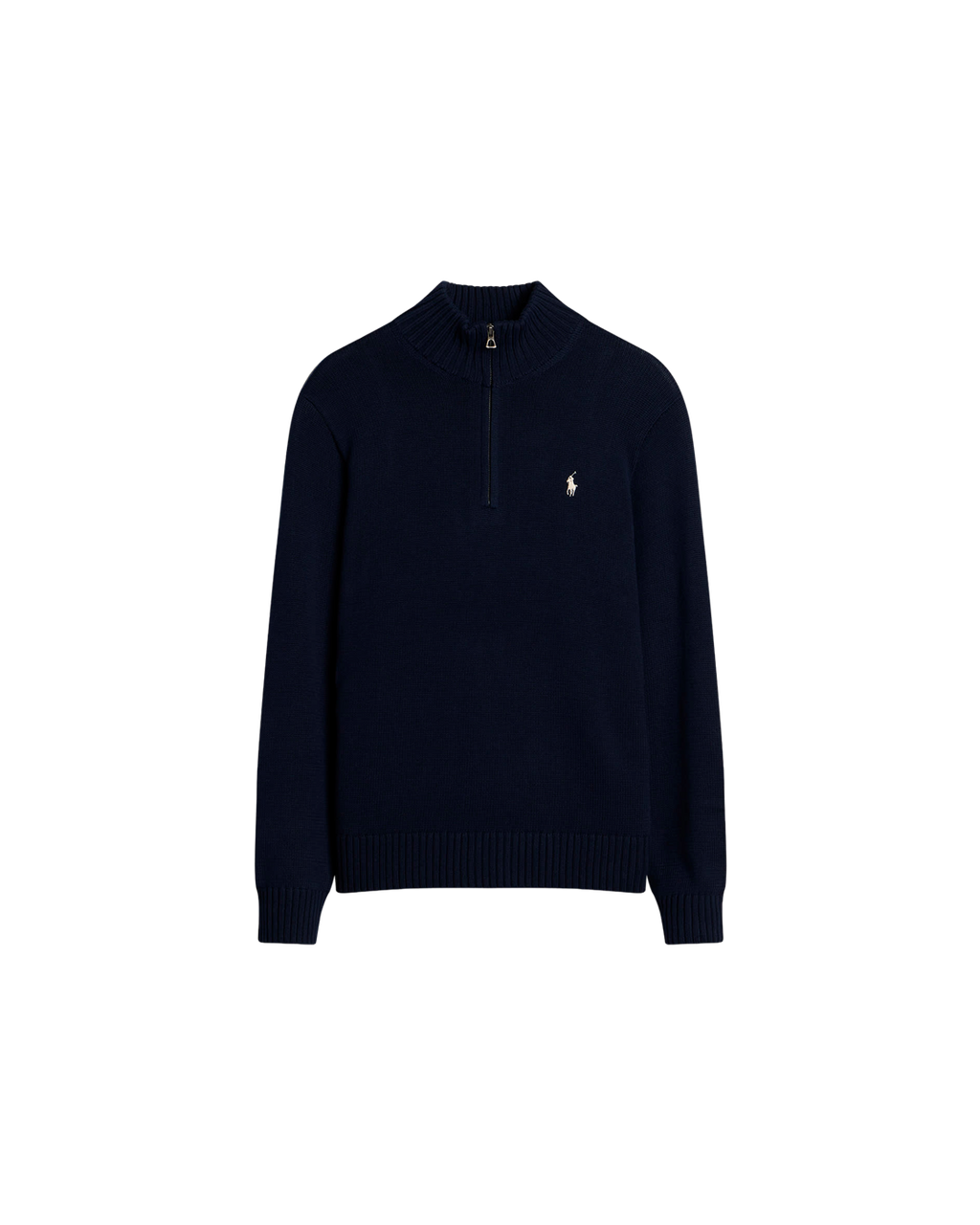 Polo Ralph Lauren Half Zip Sweater — Hunter Navy — front view