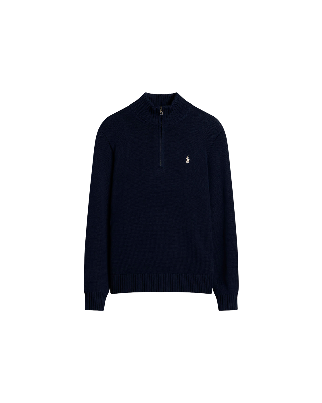 Polo Ralph Lauren Half Zip Sweater — Hunter Navy — front view